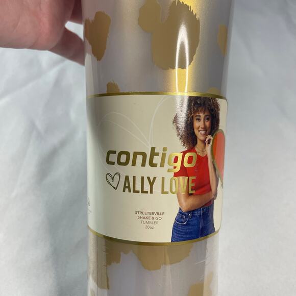 Contigo x Alley Love Shake & Go Tumbler, Autoclose blender bottle-Cream NWT - Picture 1 of 6